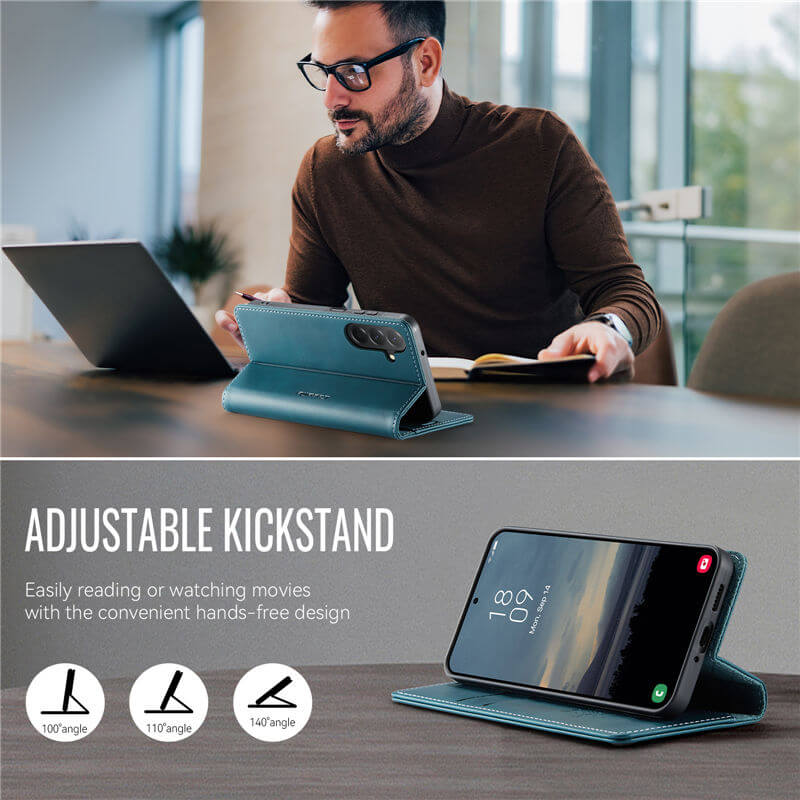 CaseMe Samsung Galaxy A17 Magnetic Wallet Case with RFID Blocking