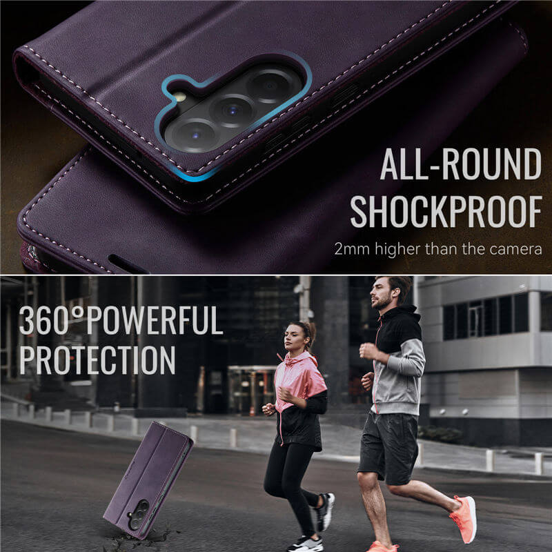 CaseMe Samsung Galaxy A17 Magnetic Wallet Case with RFID Blocking