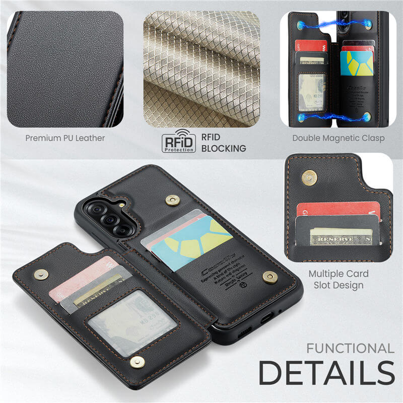 CaseMe Samsung Galaxy A17 RFID Blocking Card Holder Case