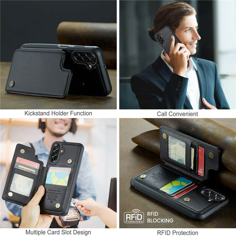 CaseMe Samsung Galaxy A17 RFID Blocking Card Holder Case