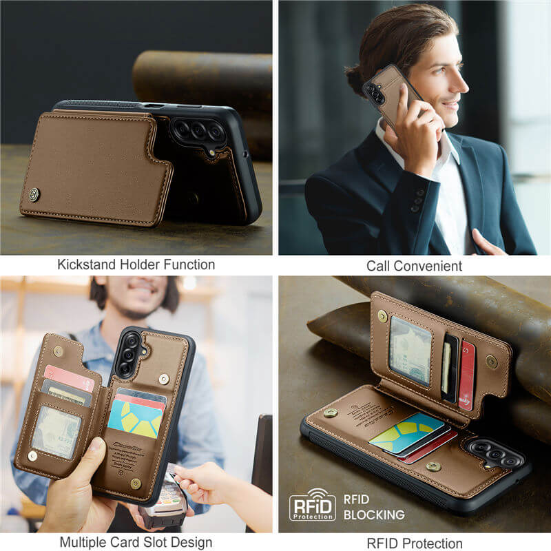 CaseMe Samsung Galaxy A17 RFID Blocking Card Holder Case