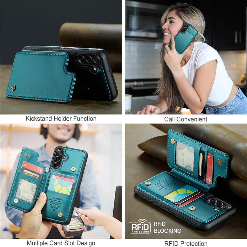 CaseMe Samsung Galaxy A17 RFID Blocking Card Holder Case