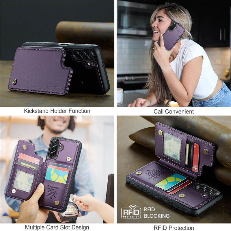 CaseMe Samsung Galaxy A17 RFID Blocking Card Holder Case