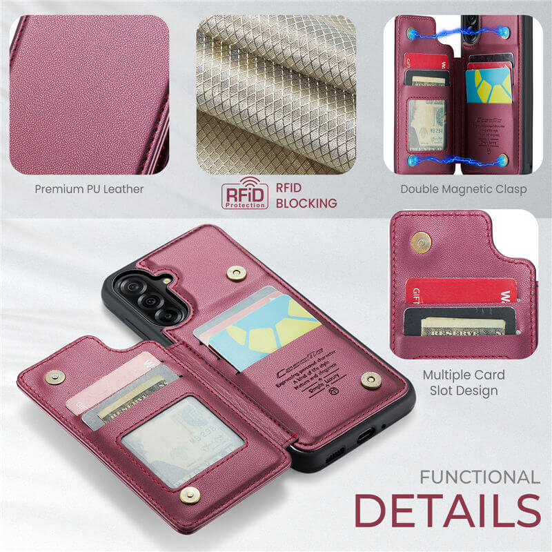 CaseMe Samsung Galaxy A17 RFID Blocking Card Holder Case