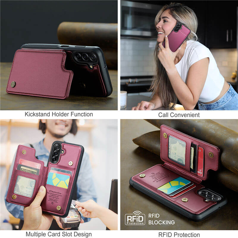 CaseMe Samsung Galaxy A17 RFID Blocking Card Holder Case