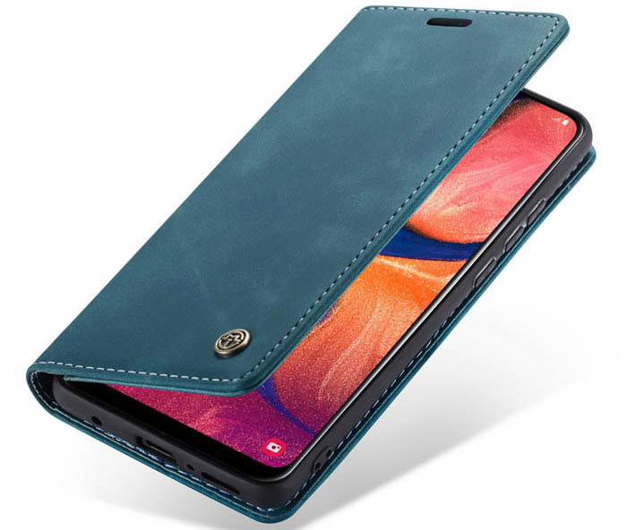 CaseMe Samsung Galaxy A20 Wallet Kickstand Magnetic Flip Leather Case