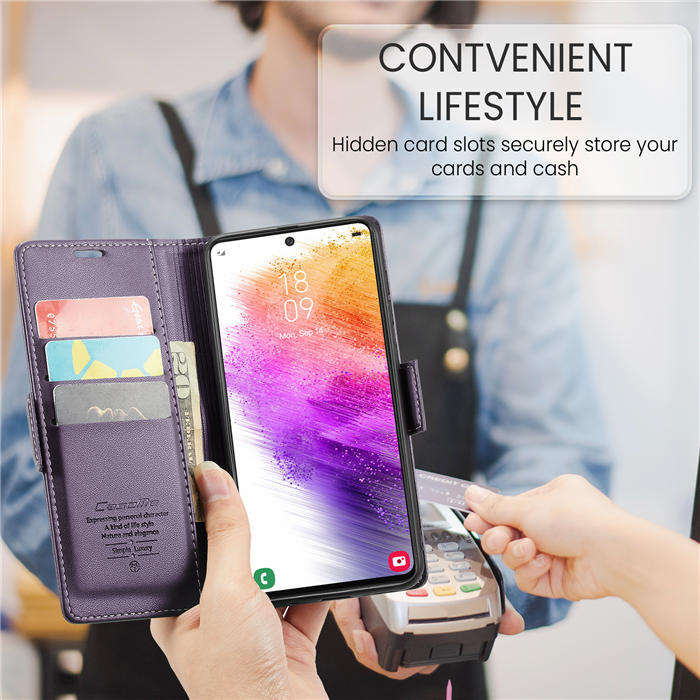 CaseMe Samsung Galaxy A23 Wallet RFID Blocking Magnetic Buckle Case