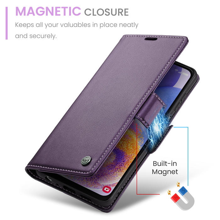 CaseMe Samsung Galaxy A23 Wallet RFID Blocking Magnetic Buckle Case
