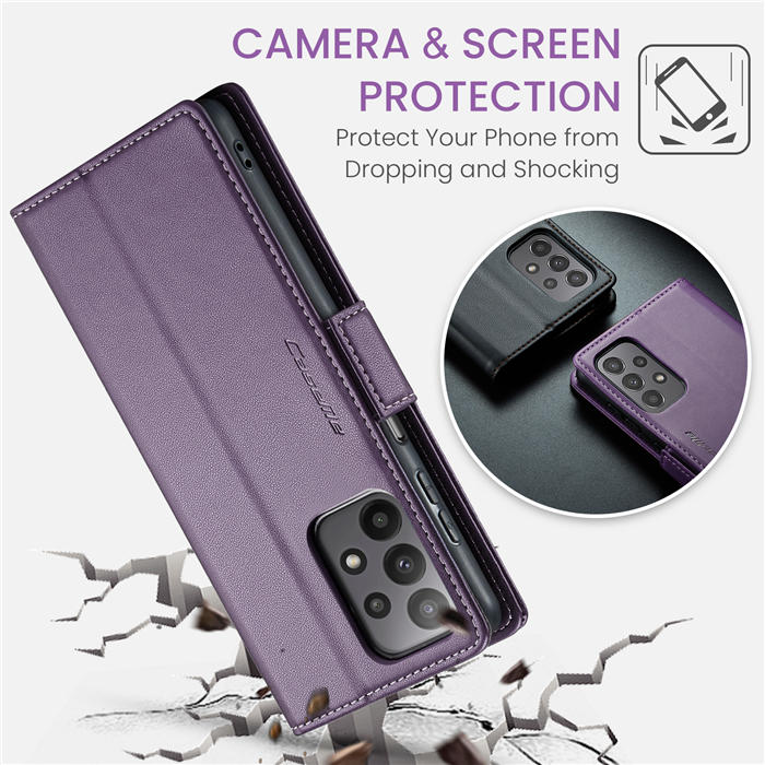 CaseMe Samsung Galaxy A23 Wallet RFID Blocking Magnetic Buckle Case