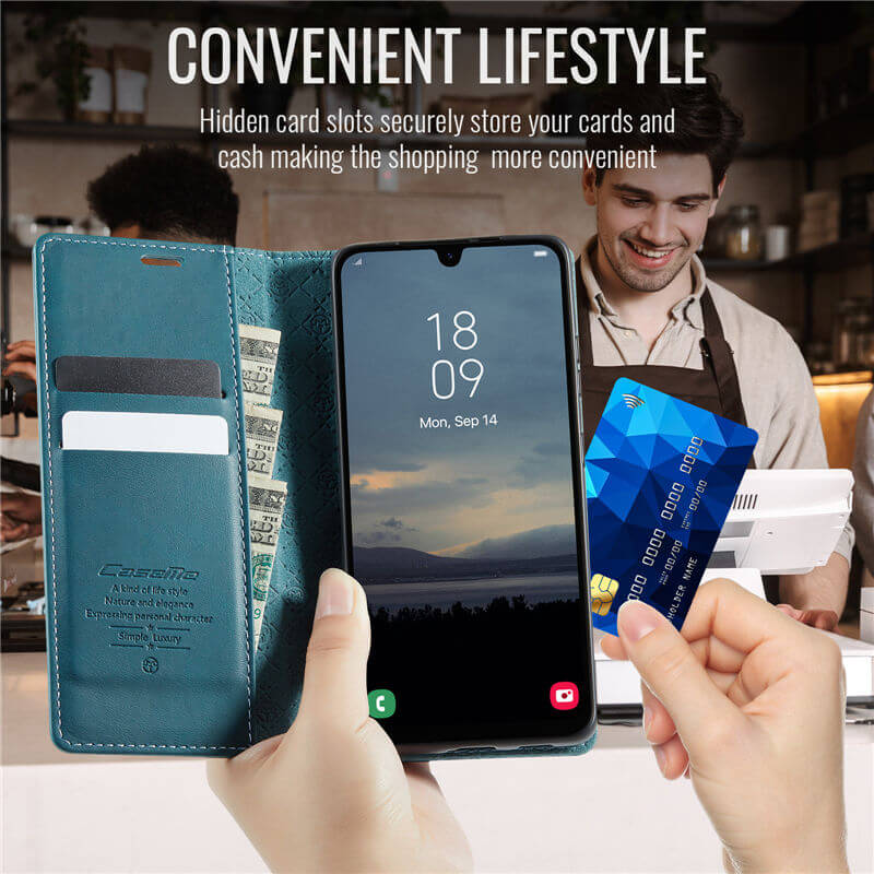 CaseMe Samsung Galaxy A23 Magnetic Wallet Case with RFID Blocking