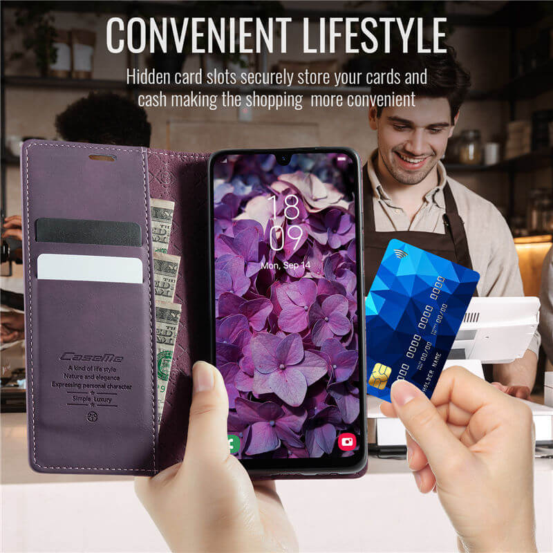 CaseMe Samsung Galaxy A23 Magnetic Wallet Case with RFID Blocking
