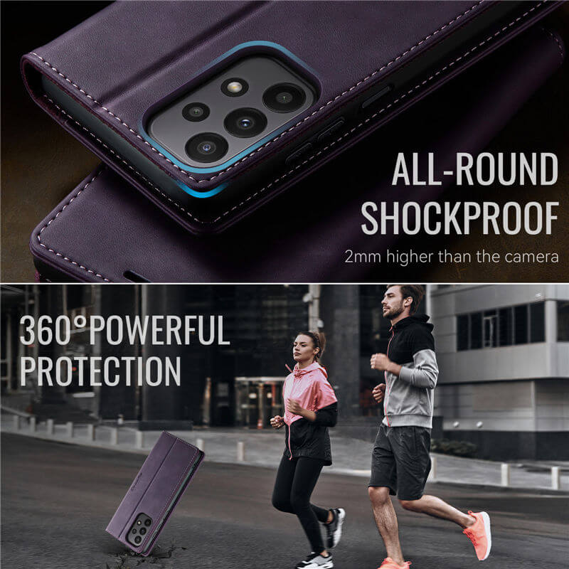CaseMe Samsung Galaxy A23 Magnetic Wallet Case with RFID Blocking