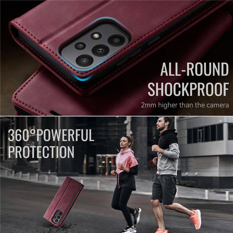 CaseMe Samsung Galaxy A23 Magnetic Wallet Case with RFID Blocking