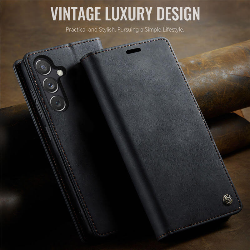 CaseMe Samsung Galaxy A24 4G Magnetic Wallet Case with RFID Blocking