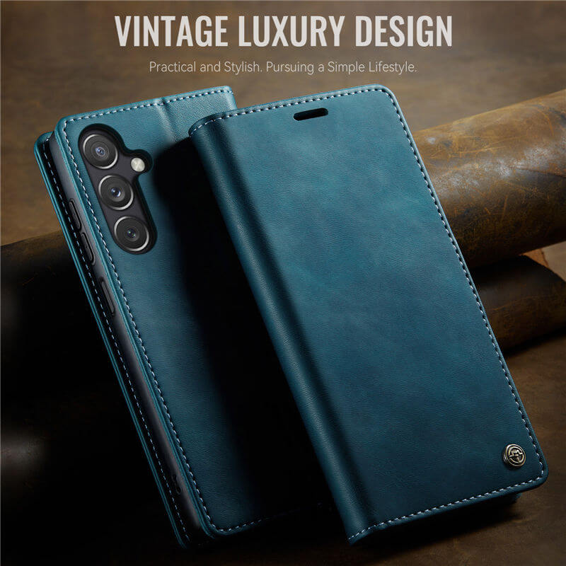 CaseMe Samsung Galaxy A24 4G Magnetic Wallet Case with RFID Blocking