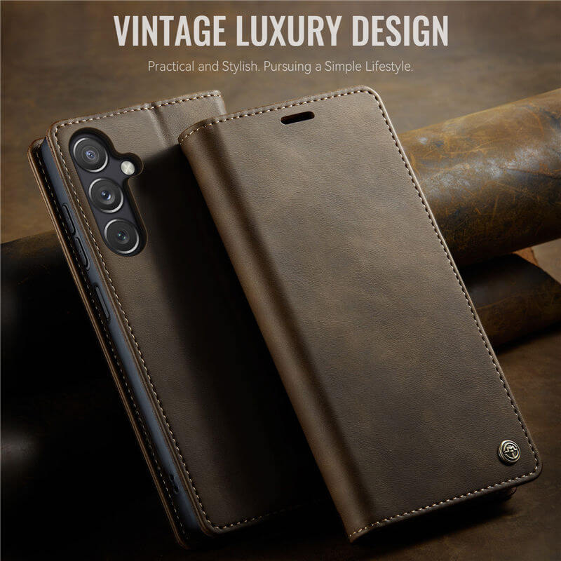 CaseMe Samsung Galaxy A24 4G Magnetic Wallet Case with RFID Blocking