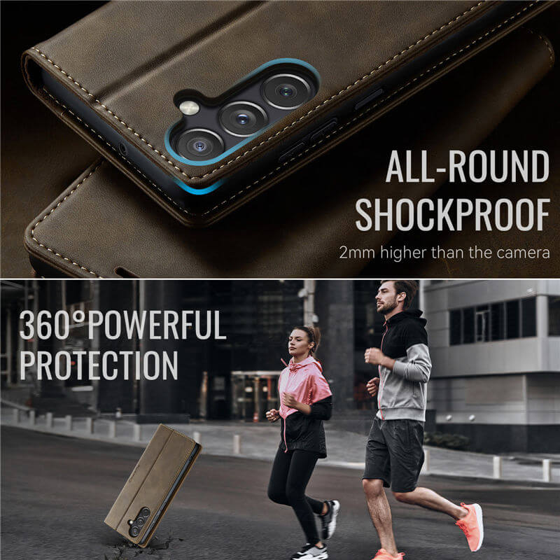 CaseMe Samsung Galaxy A24 4G Magnetic Wallet Case with RFID Blocking
