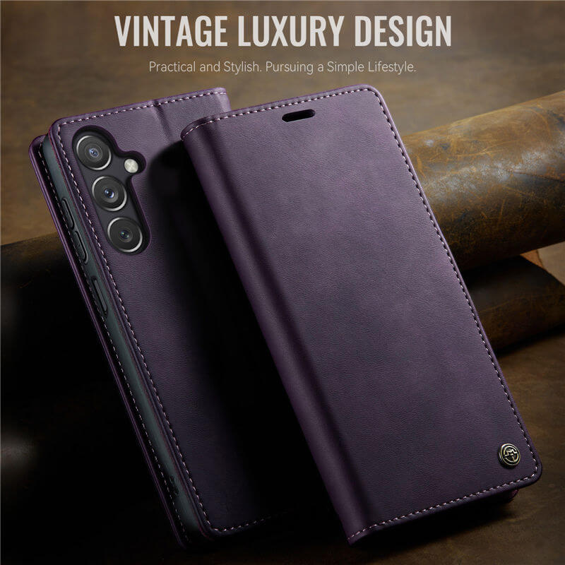 CaseMe Samsung Galaxy A24 4G Magnetic Wallet Case with RFID Blocking