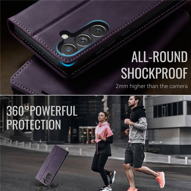 CaseMe Samsung Galaxy A24 4G Magnetic Wallet Case with RFID Blocking