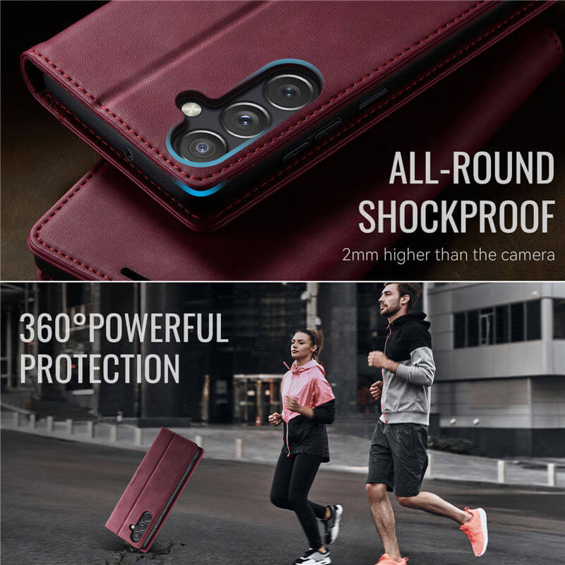 CaseMe Samsung Galaxy A24 4G Magnetic Wallet Case with RFID Blocking