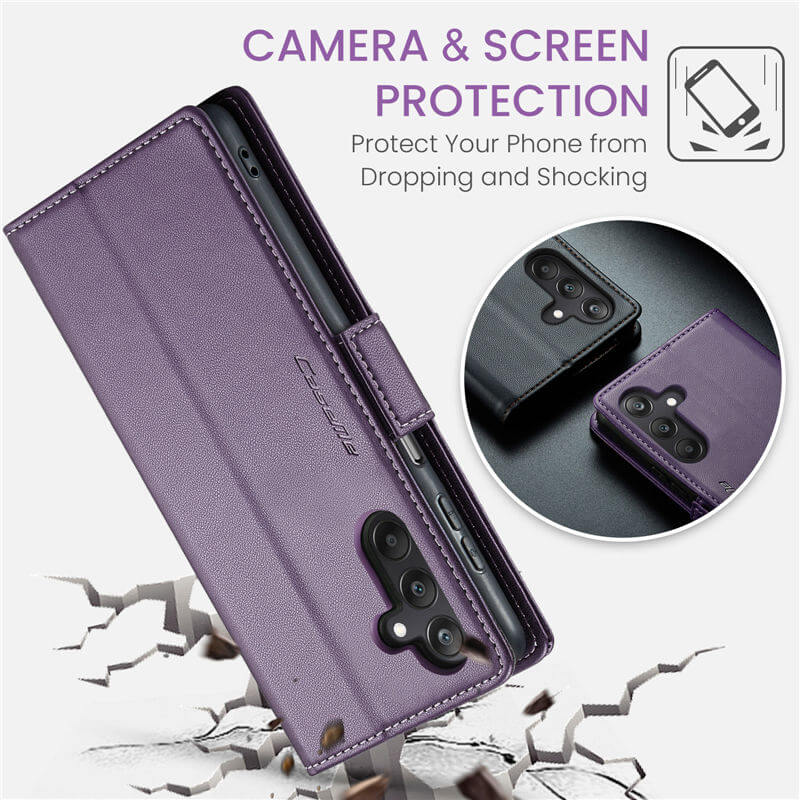 CaseMe Samsung Galaxy A25 Wallet RFID Blocking Case