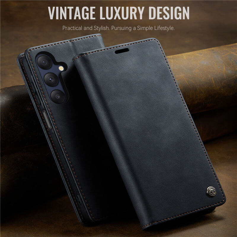 CaseMe Samsung Galaxy A25 5G Magnetic Wallet Case with RFID Blocking
