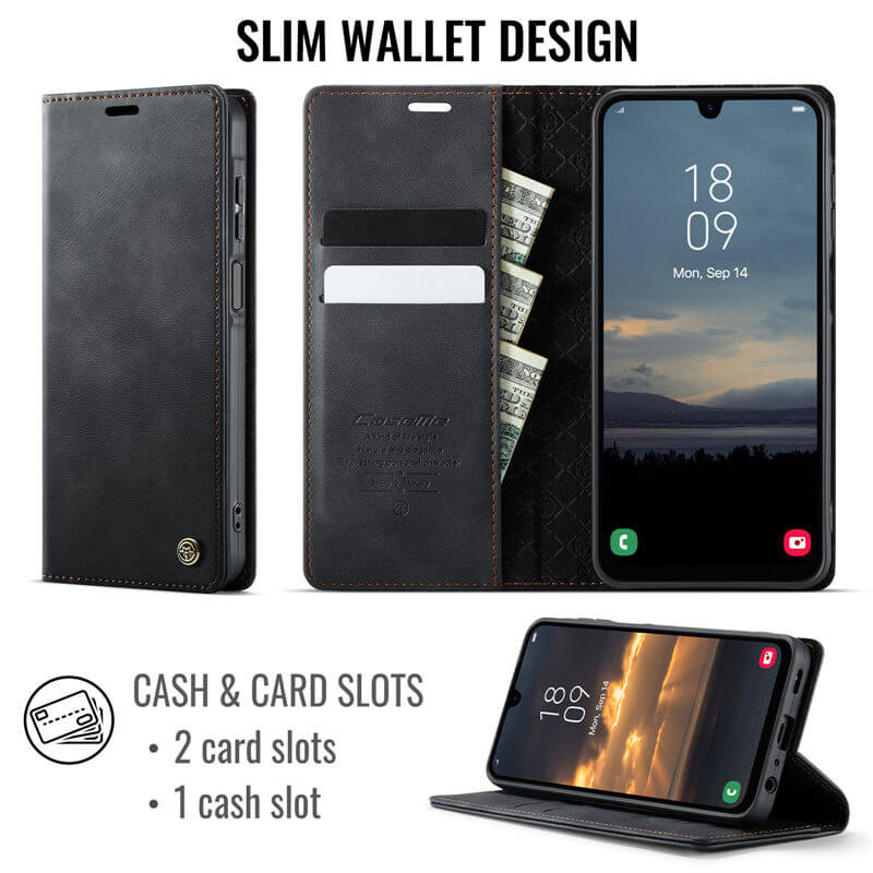 CaseMe Samsung Galaxy A25 5G Magnetic Wallet Case with RFID Blocking