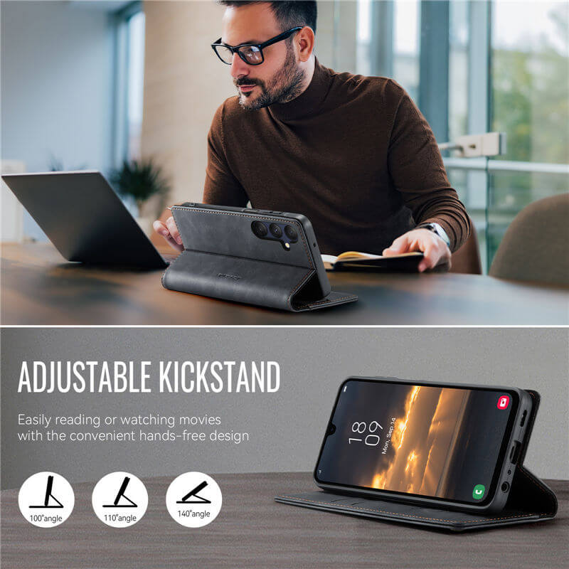 CaseMe Samsung Galaxy A25 5G Magnetic Wallet Case with RFID Blocking