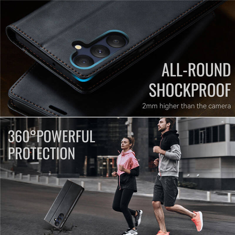 CaseMe Samsung Galaxy A25 5G Magnetic Wallet Case with RFID Blocking