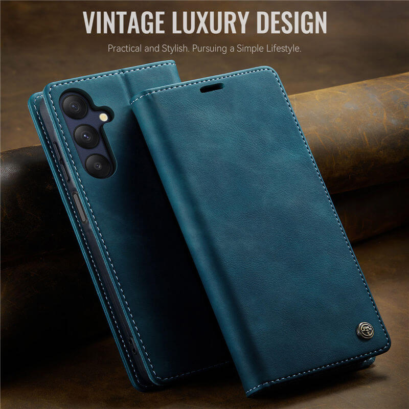CaseMe Samsung Galaxy A25 5G Magnetic Wallet Case with RFID Blocking