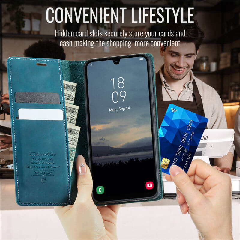 CaseMe Samsung Galaxy A25 5G Magnetic Wallet Case with RFID Blocking