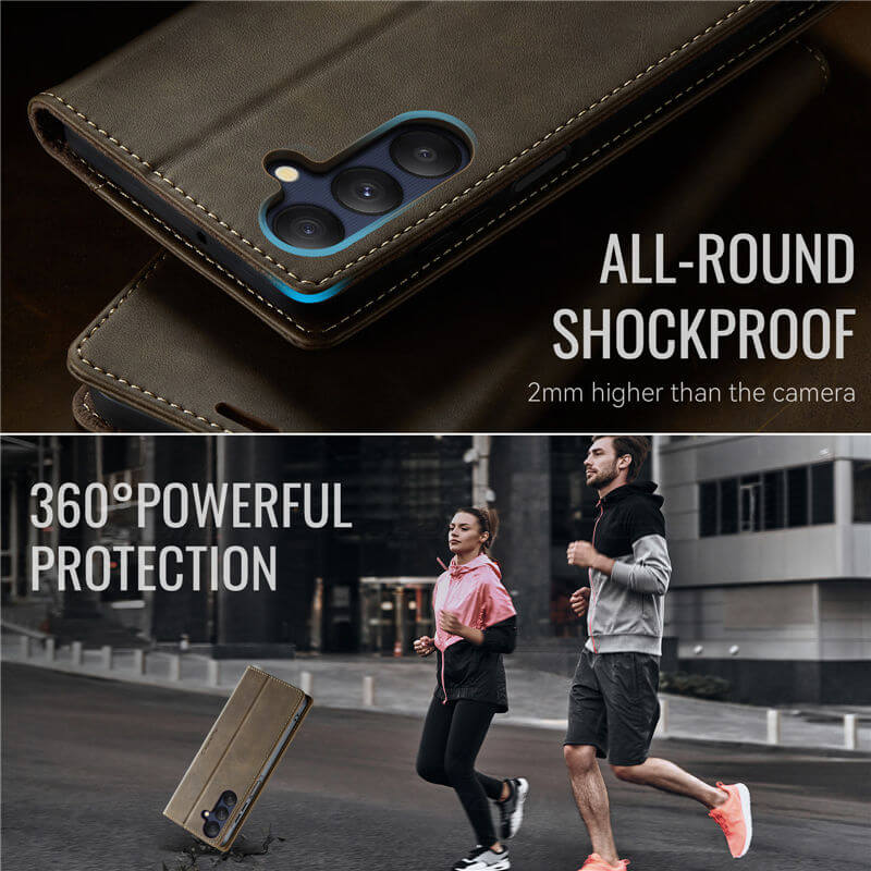 CaseMe Samsung Galaxy A25 5G Magnetic Wallet Case with RFID Blocking