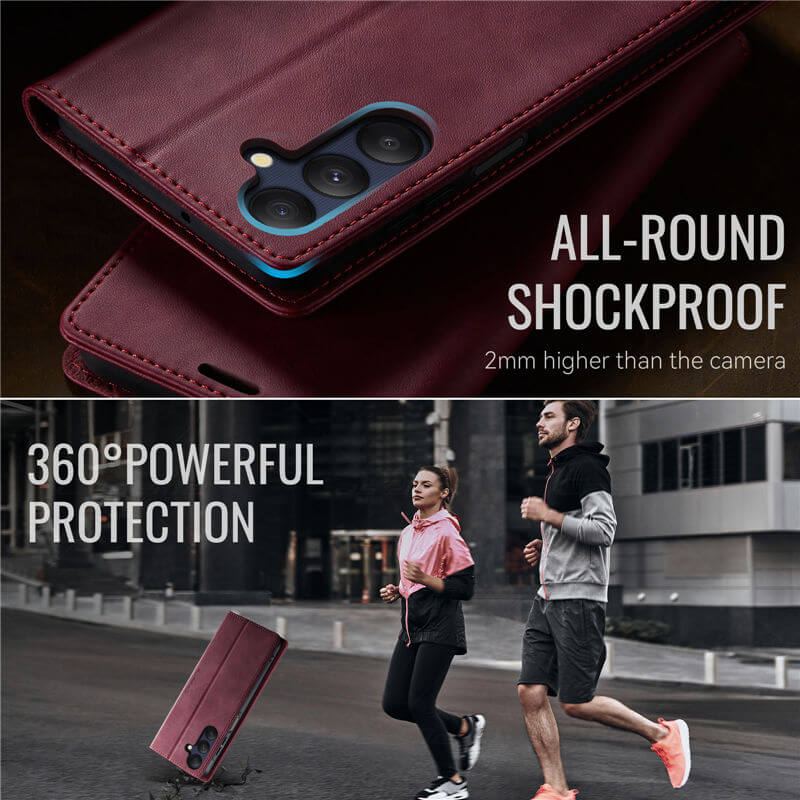 CaseMe Samsung Galaxy A25 5G Magnetic Wallet Case with RFID Blocking