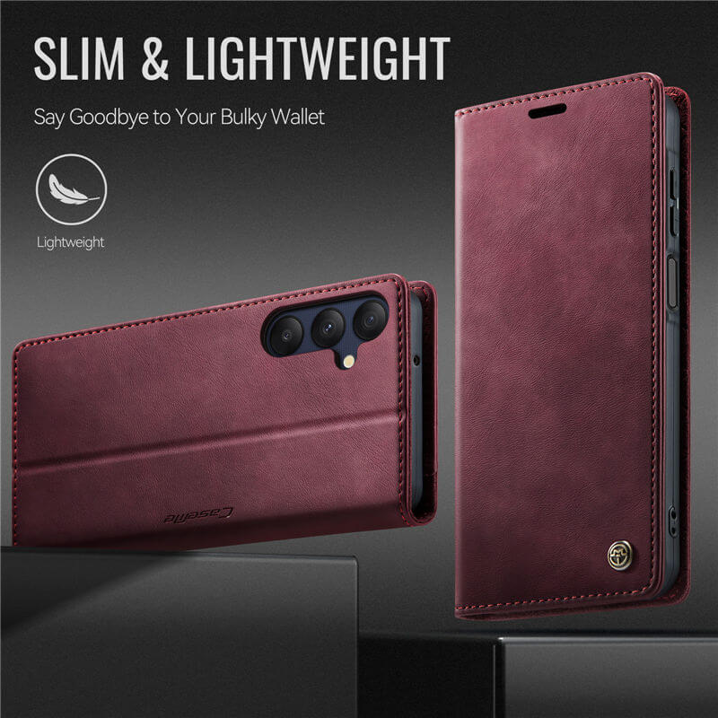 CaseMe Samsung Galaxy A25 5G Magnetic Wallet Case with RFID Blocking