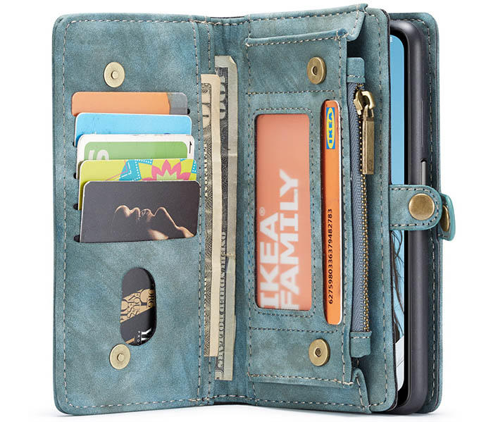 CaseMe Samsung Galaxy A32 5G Zipper Wallet Magnetic Detachable 2 in 1 Case