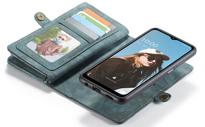 CaseMe Samsung Galaxy A32 5G Zipper Wallet Magnetic Detachable 2 in 1 Case