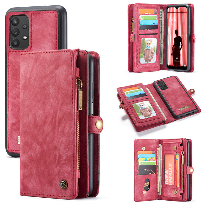 CaseMe Samsung Galaxy A32 5G Wallet Magnetic Case Red