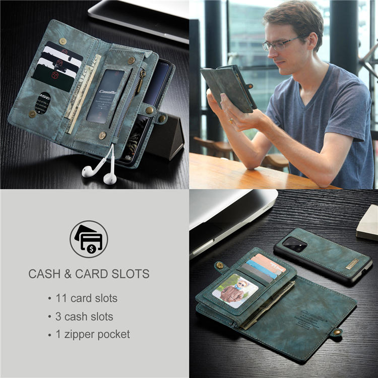 CaseMe Samsung Galaxy A33 5G Multi-slot Wallet Case Blue