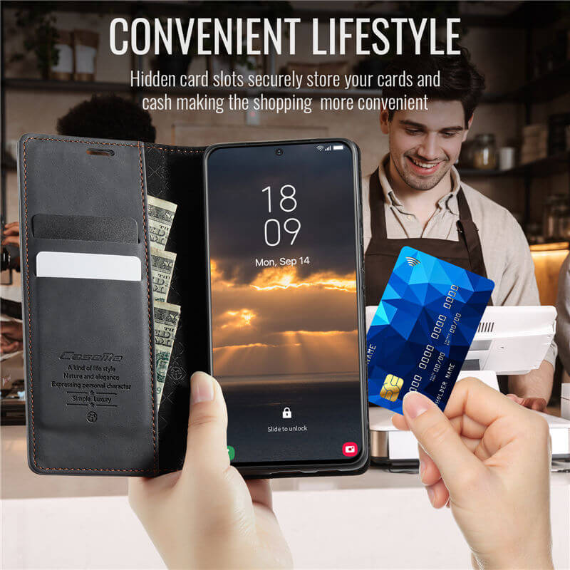 CaseMe Samsung Galaxy A33 5G Magnetic Wallet Case with RFID Blocking