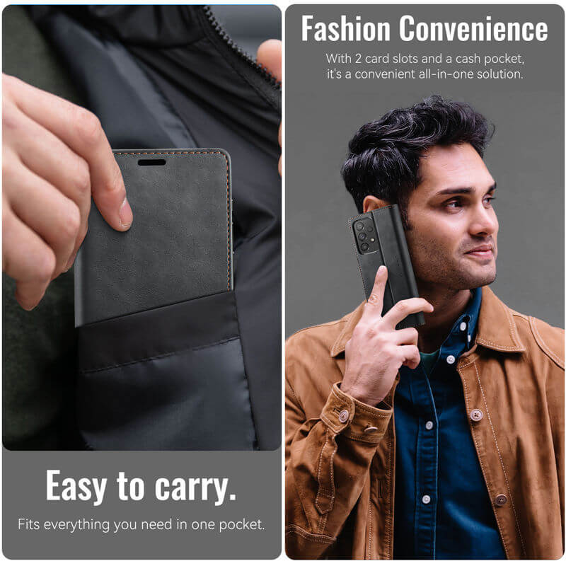 CaseMe Samsung Galaxy A33 5G Magnetic Wallet Case with RFID Blocking