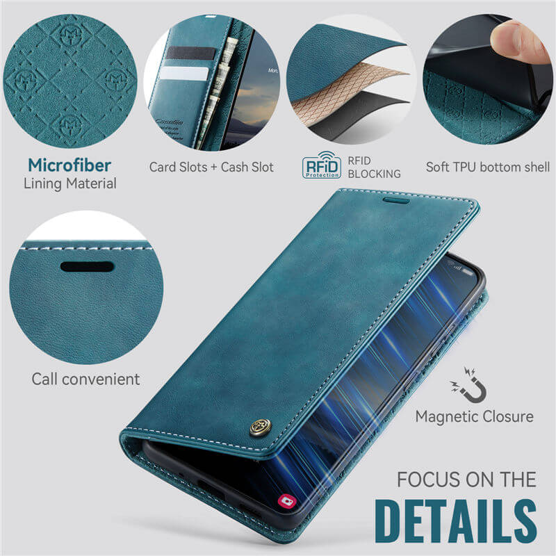 CaseMe Samsung Galaxy A33 5G Magnetic Wallet Case with RFID Blocking