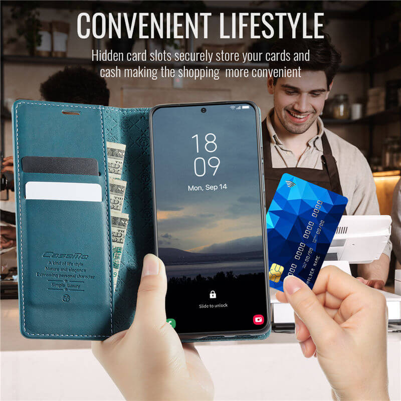 CaseMe Samsung Galaxy A33 5G Magnetic Wallet Case with RFID Blocking