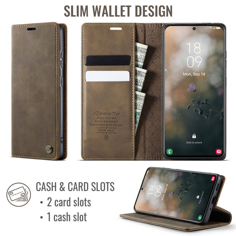 CaseMe Samsung Galaxy A33 5G Magnetic Wallet Case with RFID Blocking