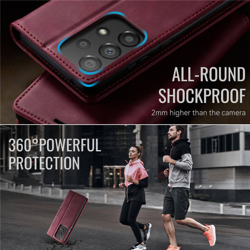 CaseMe Samsung Galaxy A33 5G Magnetic Wallet Case with RFID Blocking