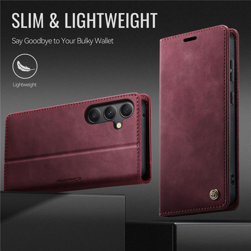 CaseMe Samsung Galaxy A34 5G Magnetic Wallet Case with RFID Blocking