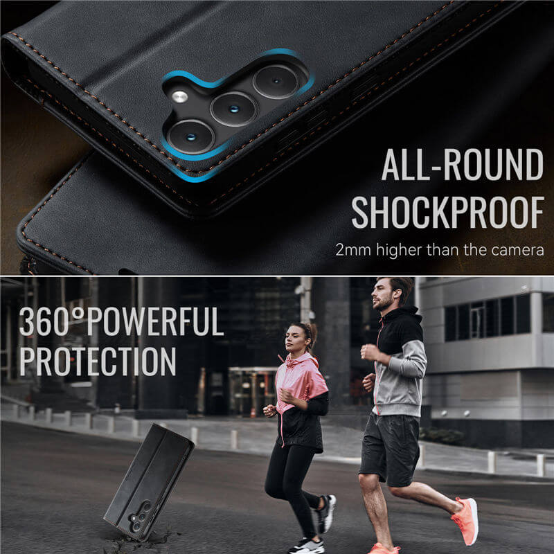 CaseMe Samsung Galaxy A35 5G Magnetic Wallet Case with RFID Blocking