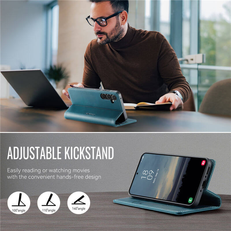 CaseMe Samsung Galaxy A35 5G Magnetic Wallet Case with RFID Blocking