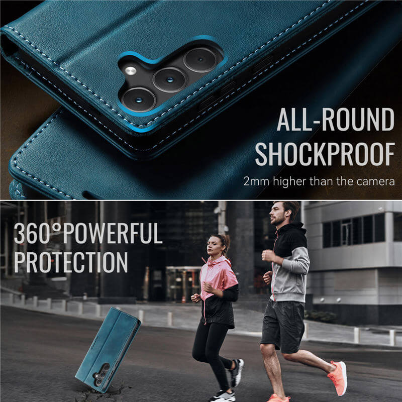 CaseMe Samsung Galaxy A35 5G Magnetic Wallet Case with RFID Blocking