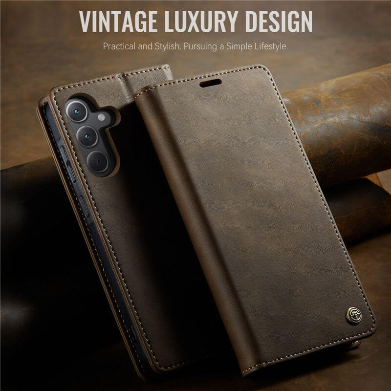 CaseMe Samsung Galaxy A35 5G Magnetic Wallet Case with RFID Blocking