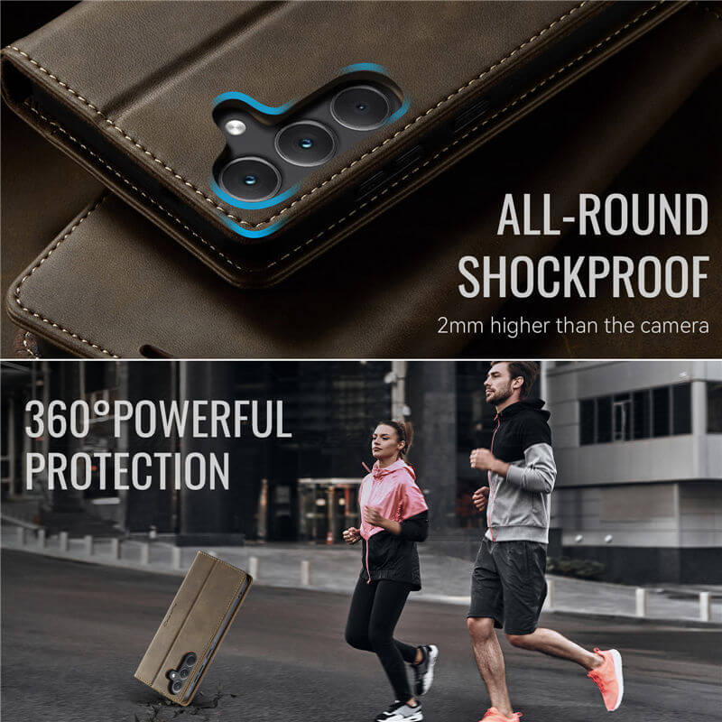 CaseMe Samsung Galaxy A35 5G Magnetic Wallet Case with RFID Blocking